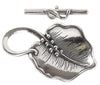 Wide Leaf Toggle Clasp, The Bronze Line, 20mm - The Argus Collection