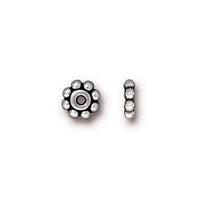 Heishi Daisy Spacer Beads, 6mm in 6 Finishes - The Argus Collection