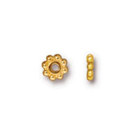 Heishi Daisy Spacer Beads, 6mm in 6 Finishes - The Argus Collection