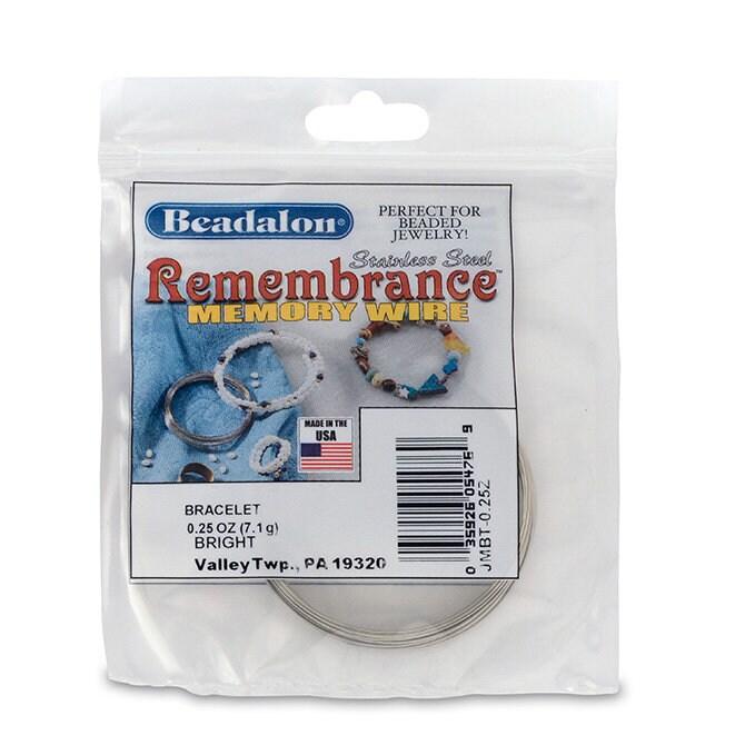 Remembrance Bracelet Memory Wire, Stainless Steel, Assorted Sizes - The Argus Collection