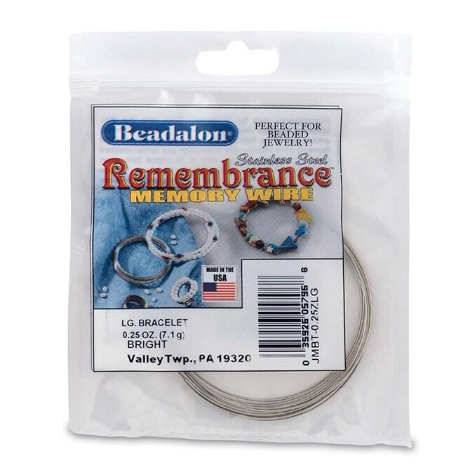 Remembrance Bracelet Memory Wire, Stainless Steel, Assorted Sizes - The Argus Collection