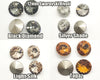 Brilliance Crystal Rivolis, 1122, 12mm in 4 Colors - The Argus Collection