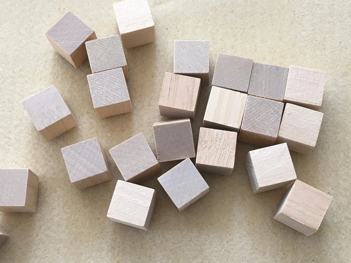 Wooden Cubes par Puca 15mm (2 Pieces) - The Argus Collection