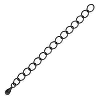 2 or 3"CHAIN EXTENDERS, with Metal Drop, 5 Pieces, 4 Colors - ArgusCollection