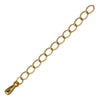 2 or 3"CHAIN EXTENDERS, with Metal Drop, 5 Pieces, 4 Colors - ArgusCollection