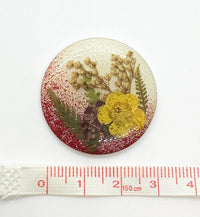 Cezanne Cabochons, Handmade, with Real Dried Flowers - The Argus Collection