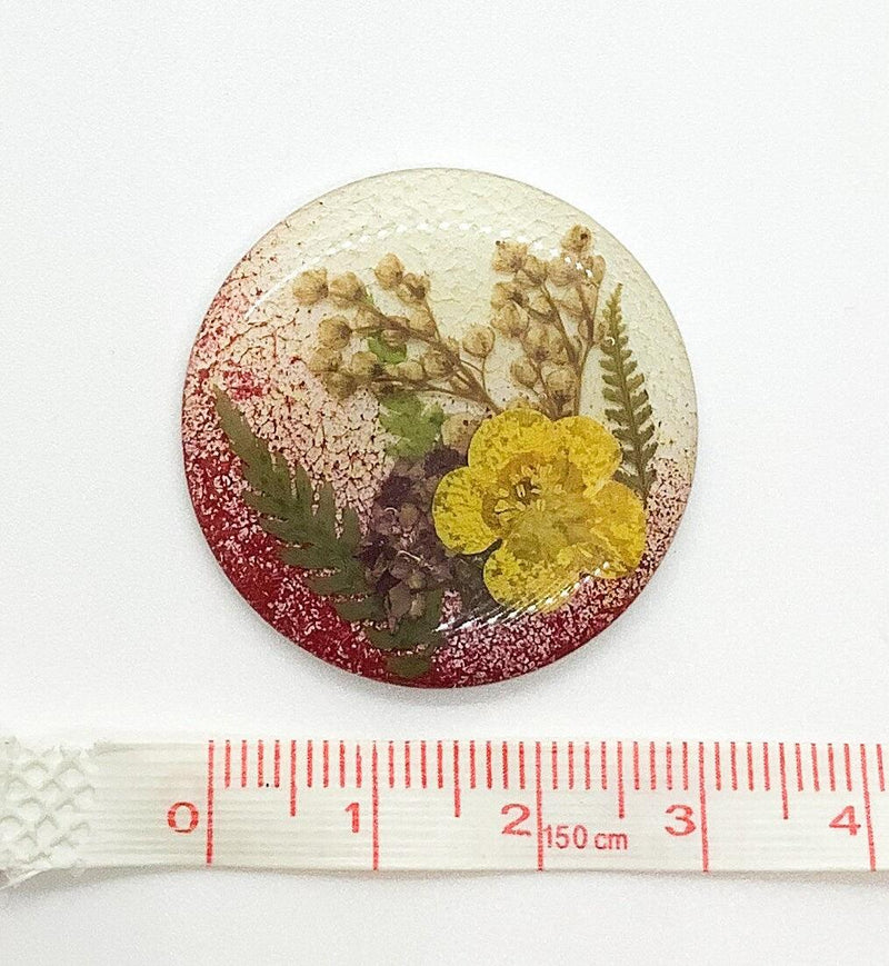 Cezanne Cabochons, Handmade, with Real Dried Flowers - The Argus Collection