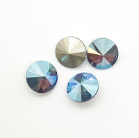 Brilliance Crystal Rivolis, 1122, 12mm, with the Shimmer Coating, 4 Colors - The Argus Collection