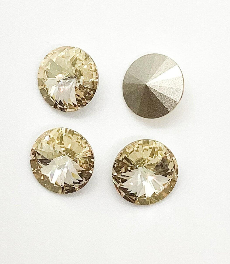 Brilliance Crystal Rivolis, 1122, 12mm, 4 Colors - The Argus Collection