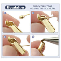 Cord Ends, Tube Slide Ends, Tube Clasp, 23 or 30mm - The Argus Collection