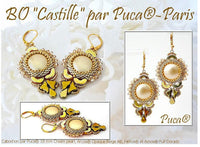 Cabochons par Puca, 25mm, Pearl Collection - The Argus Collection