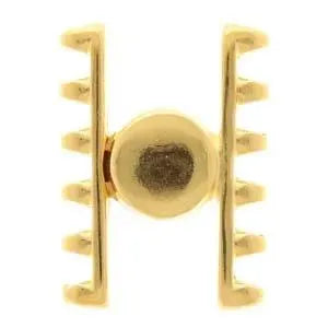 Ateni VI, Cymbal Magnetic Clasp, for 5 or 7 Superduo Beads - The Argus Collection