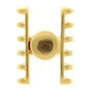 Ateni VI, Cymbal Magnetic Clasp, for 5 or 7 Superduo Beads - The Argus Collection