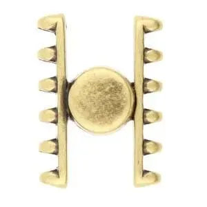 Ateni VI, Cymbal Magnetic Clasp, for 5 or 7 Superduo Beads - The Argus Collection