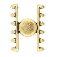 Ateni VI, Cymbal Magnetic Clasp, for 5 or 7 Superduo Beads - The Argus Collection