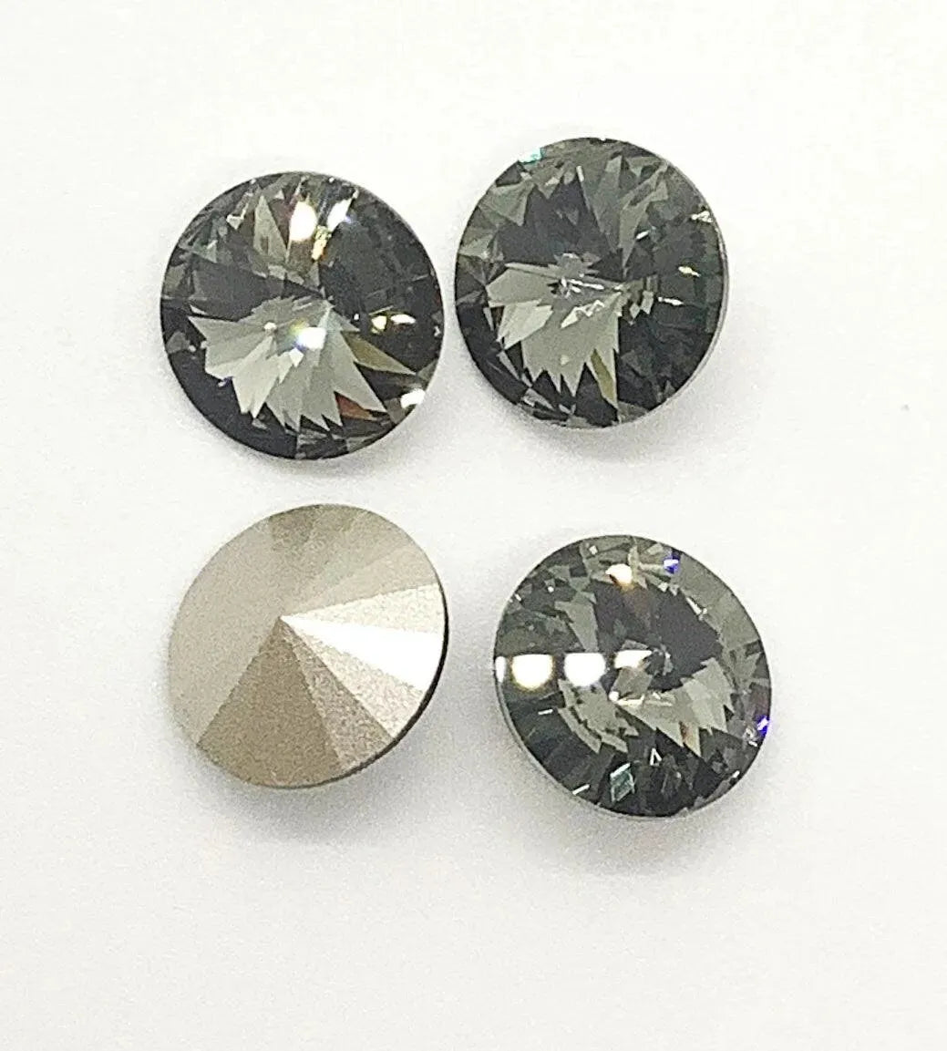 Brilliance Crystal Rivolis, 1122, 12mm in 4 Colors - The Argus Collection