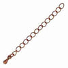 2 or 3"CHAIN EXTENDERS, with Metal Drop, 5 Pieces, 4 Colors - ArgusCollection