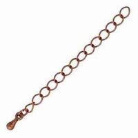 2 or 3"CHAIN EXTENDERS, with Metal Drop, 5 Pieces, 4 Colors - ArgusCollection