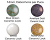 Cabochons par Puca, 14mm, Ceramic Look Collection - The Argus Collection