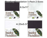 Beading Foundation, 1 per Pack, 2 Sizes, Black or White, for Bead Embroidery, Cabochons, Beading - The Argus Collection