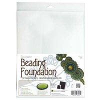 Beading Foundation, 1 per Pack, 2 Sizes, Black or White, for Bead Embroidery, Cabochons, Beading - The Argus Collection