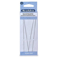 BIG EYE Needles, 2.25" or 4.5", Beadalon, Stainless Steel, 4 Pack, Fine or Regular or 10 Pack Regular - ArgusCollection