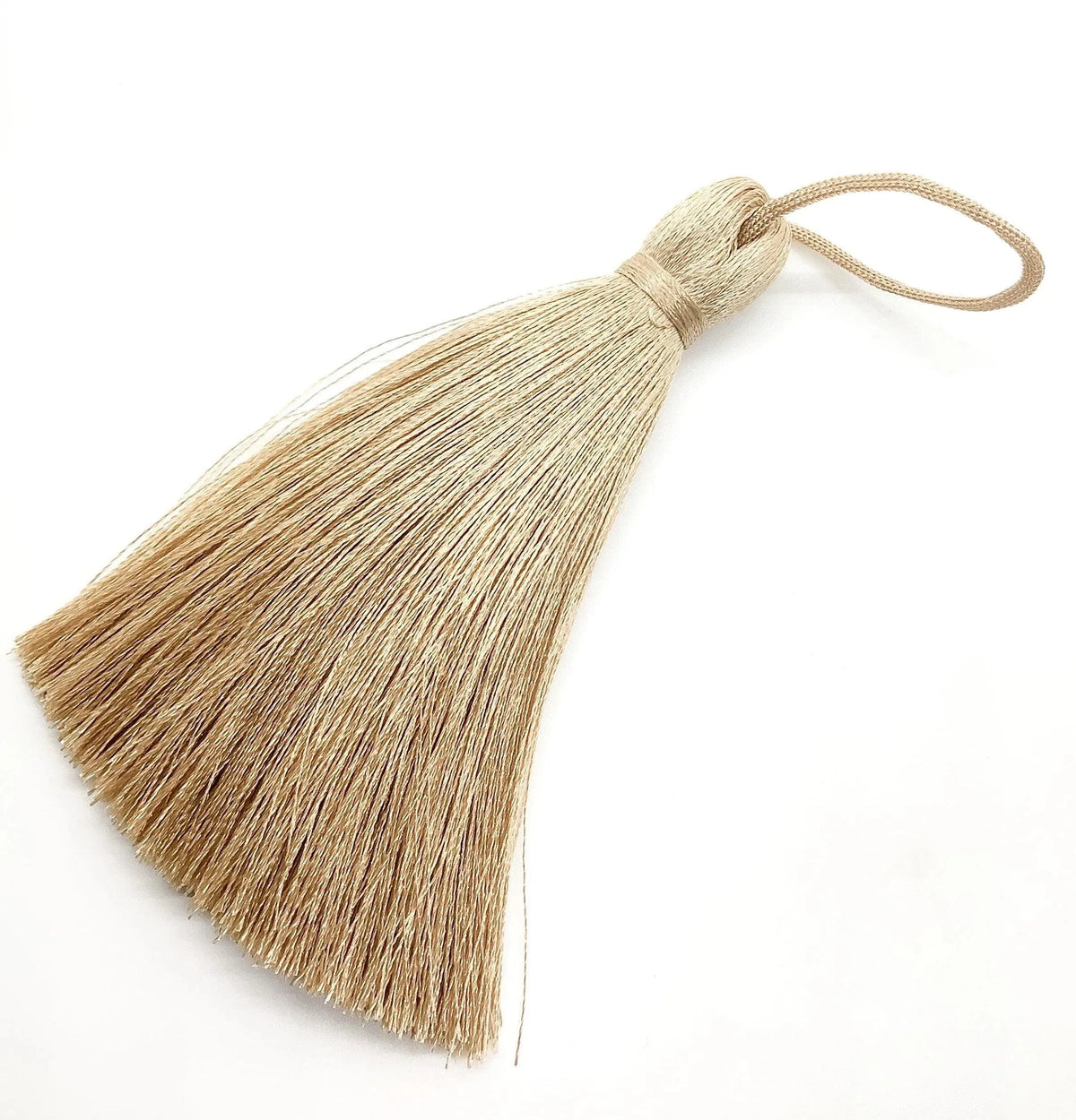 Luscious #1 Silk Tassels Long & Thick for Jewelry or Decor - Gold, White, Ivory, Toasted Almond - ArgusCollection