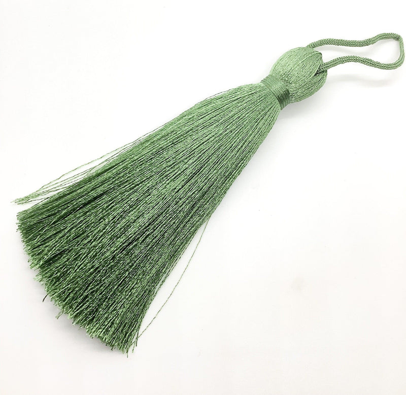 Luscious #3 Silk Tassels Long & Thick 11-12cm (4.25-4.5") for Jewelry, Decor or Drapery - ArgusCollection