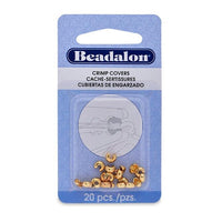 Primo 4mm Crimp Covers, 20 or 144 Pcs, Beadalon, 5 Finishes - The Argus Collection