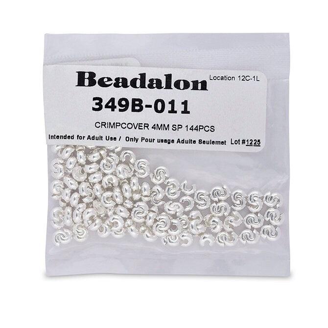 Primo 4mm Crimp Covers, 20 or 144 Pcs, Beadalon, 5 Finishes - The Argus Collection