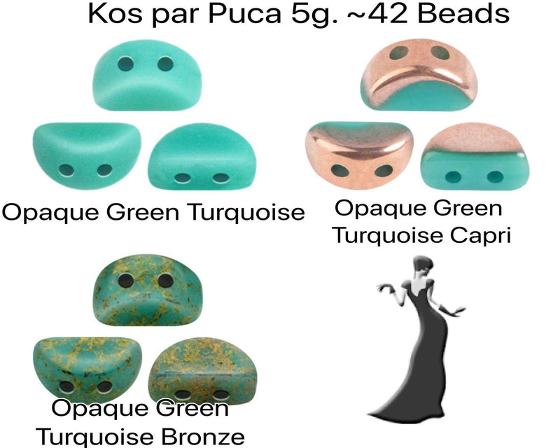 Kos par Puca 5g Green Turquoise Collection - The Argus Collection