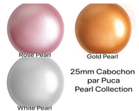 Cabochons par Puca, 25mm, Pearl IICollection - The Argus Collection