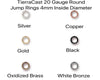 Round Jump Rings, 4mm 20 Gauge, Tierracast, 50 Pcs, 6 Finishes - The Argus Collection