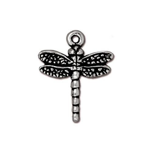 TierraCast Dragonfly Drop, Dangle or Charm, 2 Pcs. 4 Finishes - The Argus Collection