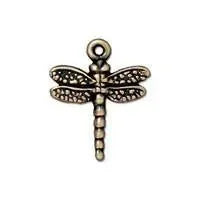 TierraCast Dragonfly Drop, Dangle or Charm, 2 Pcs. 4 Finishes - The Argus Collection