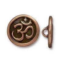 Om Buttons, 2 Pcs., in 4 Finishes - The Argus Collection