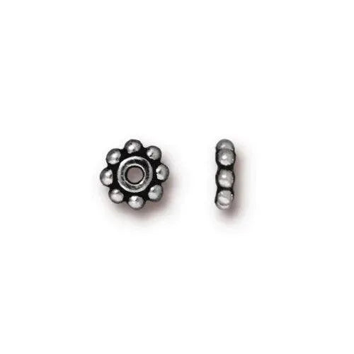 Heishi Daisy Spacer Beads, 6mm in 6 Finishes - The Argus Collection