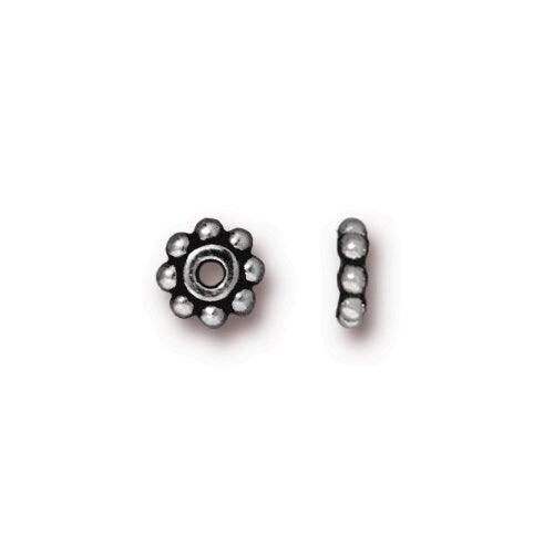 Heishi Daisy Spacer Beads, 6mm in 6 Finishes - The Argus Collection