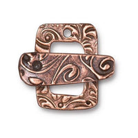 Jardin Toggle Clasp, 22x15mm, by TierraCast, 3 Finishes - The Argus Collection