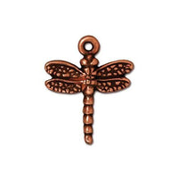 TierraCast Dragonfly Drop, Dangle or Charm, 2 Pcs. 4 Finishes - The Argus Collection