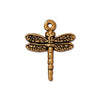 TierraCast Dragonfly Drop, Dangle or Charm, 2 Pcs. 4 Finishes - The Argus Collection