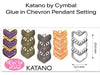 Katano, Cymbal Chevron Pendant Setting, 4 Finishes - The Argus Collection