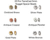 Nugget Heishi or Spacer Bead in 6 Finishes - The Argus Collection