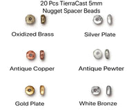 Nugget Heishi or Spacer Bead in 6 Finishes - The Argus Collection