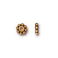 Heishi Daisy Spacer Beads, 6mm in 6 Finishes - The Argus Collection