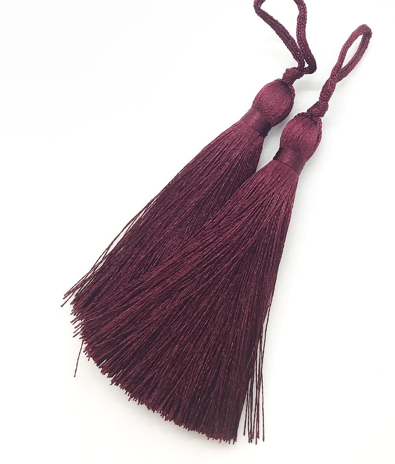 Medium Silky Tassels, 2 Pcs. 8cm, 3.2 Inches, - The Argus Collection