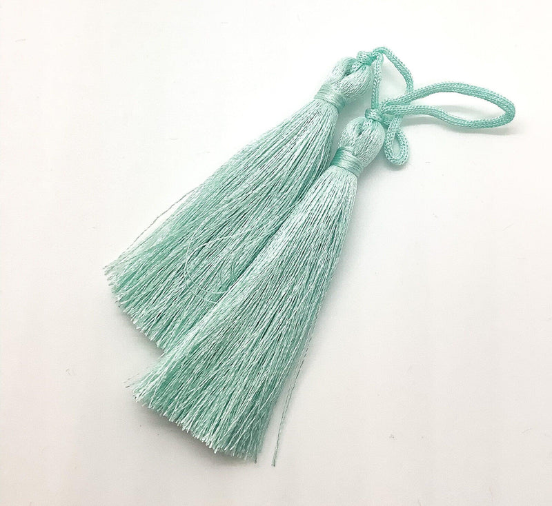 Medium Silky Tassels, 2 Pcs. 8cm, ~3 Inches - The Argus Collection