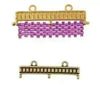 Kouroupa II, Cymbal Delica Bead Ending or Clasp Connector, 2 Pcs. 4 Finishes - The Argus Collection