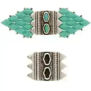 Mantrakia III, GemDuo Connectosr, with Glue-In Elements in 4 Finishes - The Argus Collection