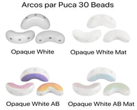 Arcos par Puca (30 Beads) Opaque White Collection - The Argus Collection